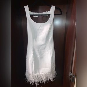 White feather dress